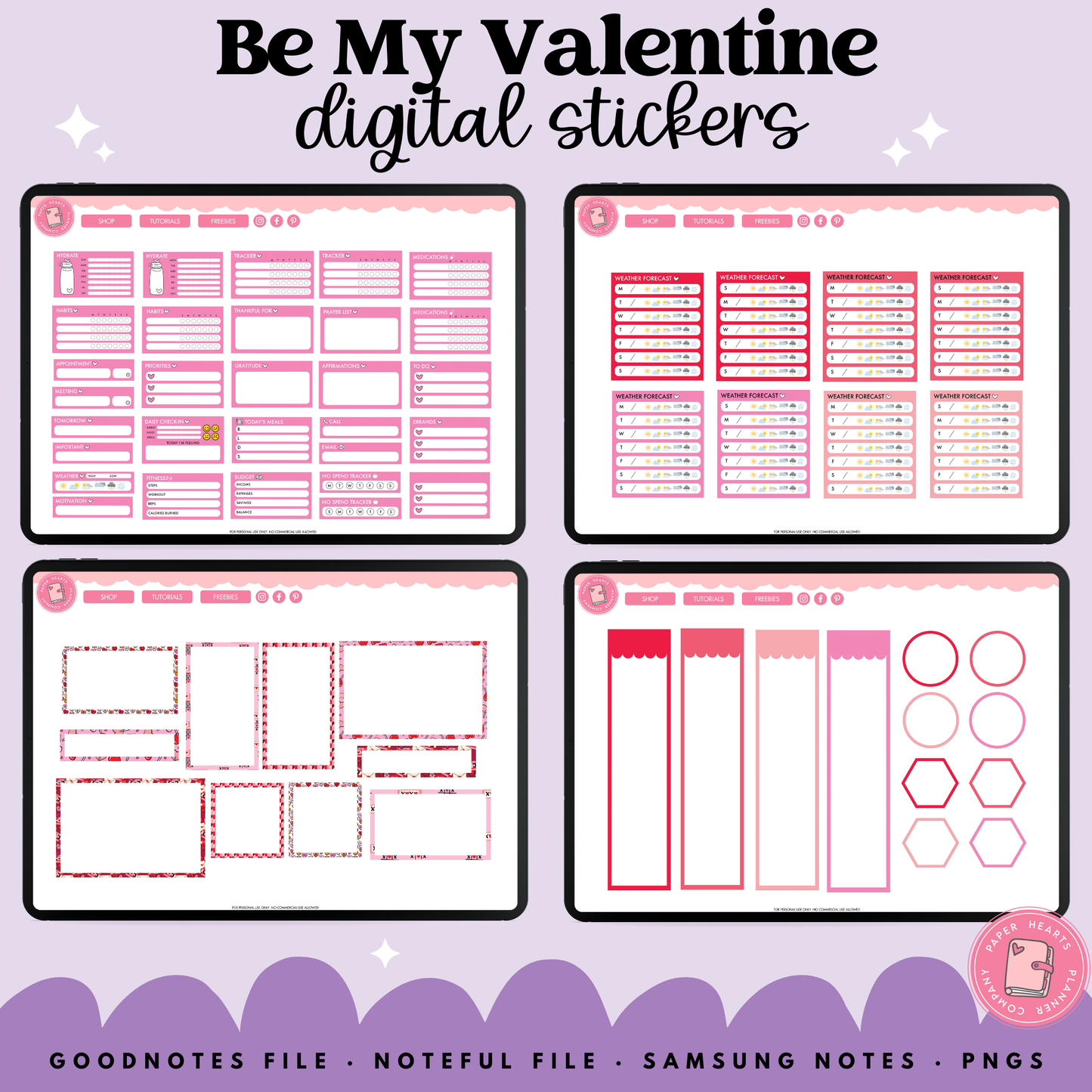 Be My Valentine Stickers