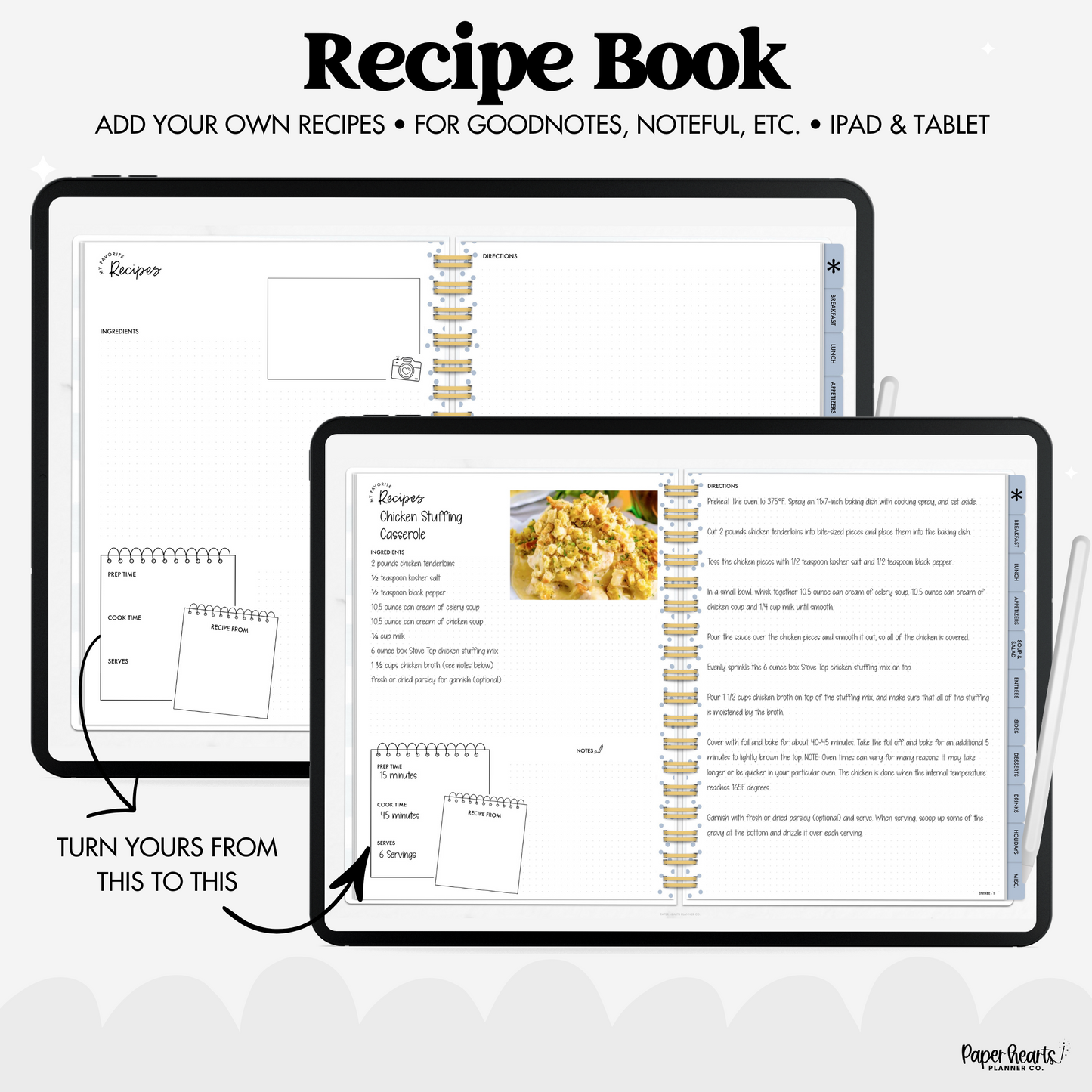 Blue Recipe Book