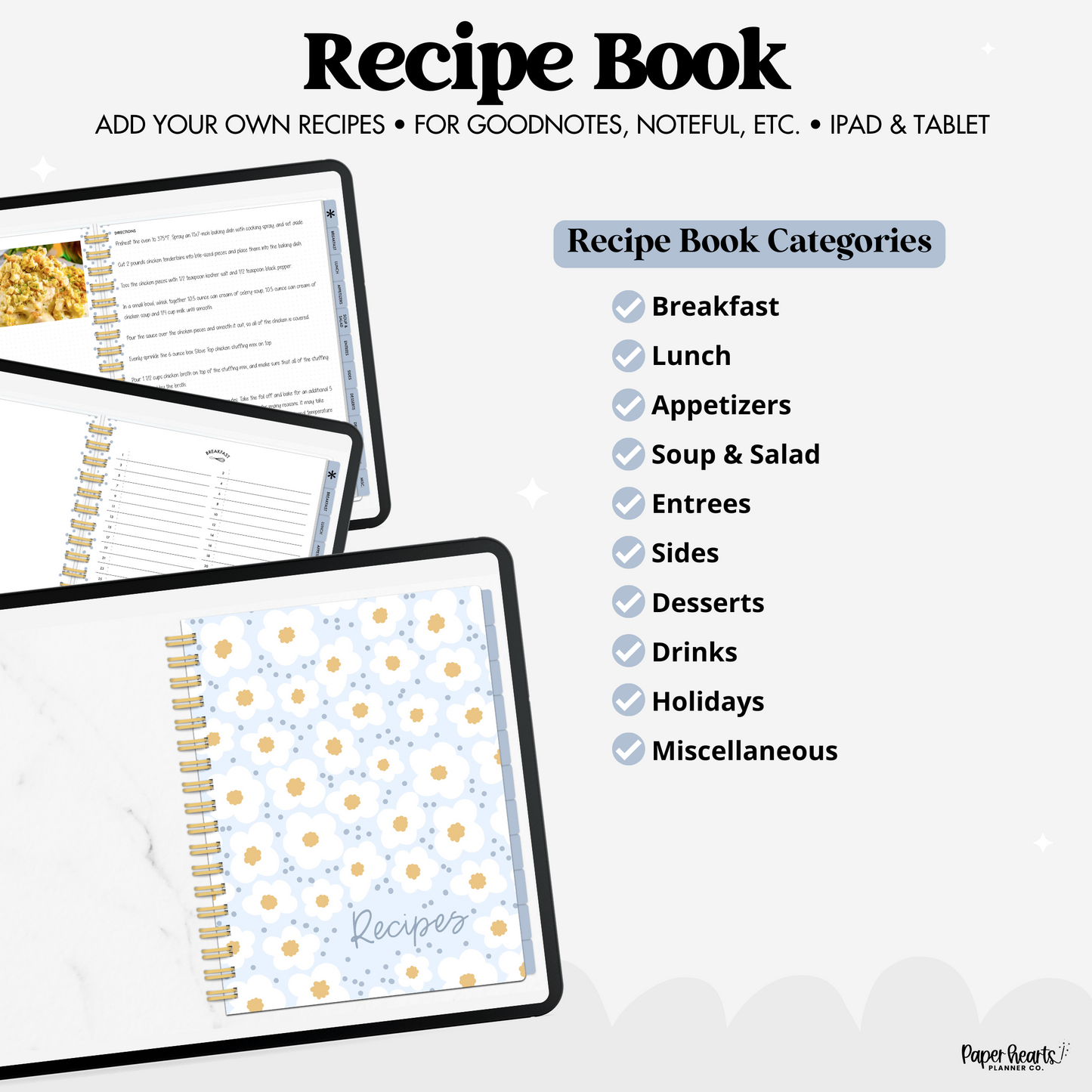 Blue Recipe Book