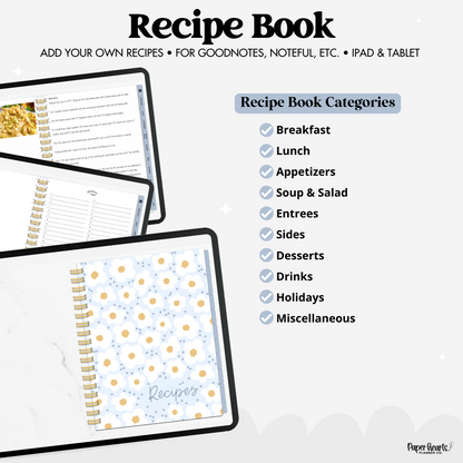 Blue Recipe Book
