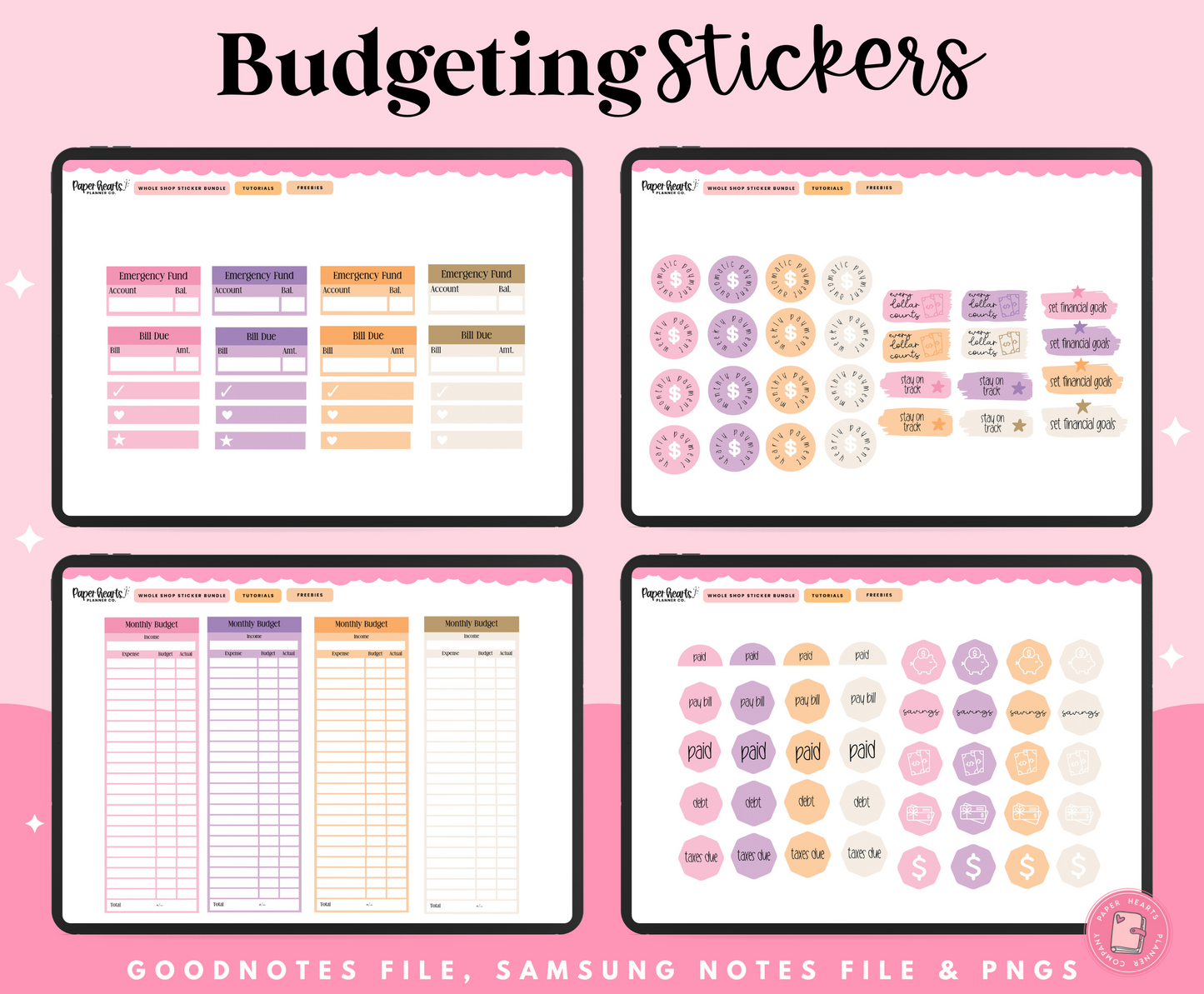 Budgeting & Finance Stickers