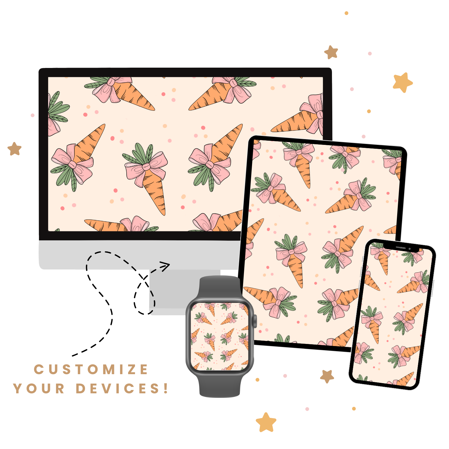 Carrots Wallpaper – Paper Hearts Planner Co.