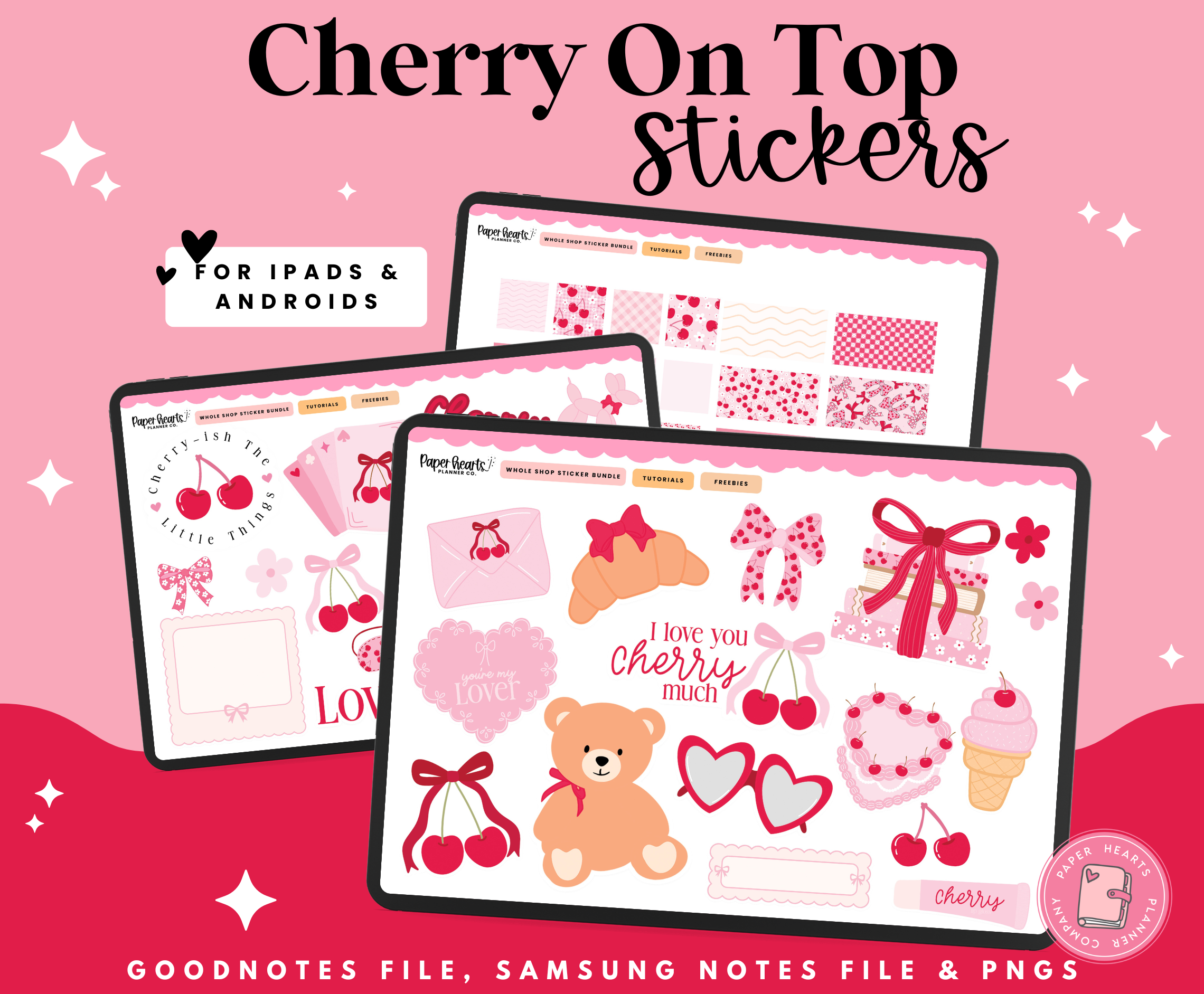 Cherry On Top Stickers – Paper Hearts Planner Co.