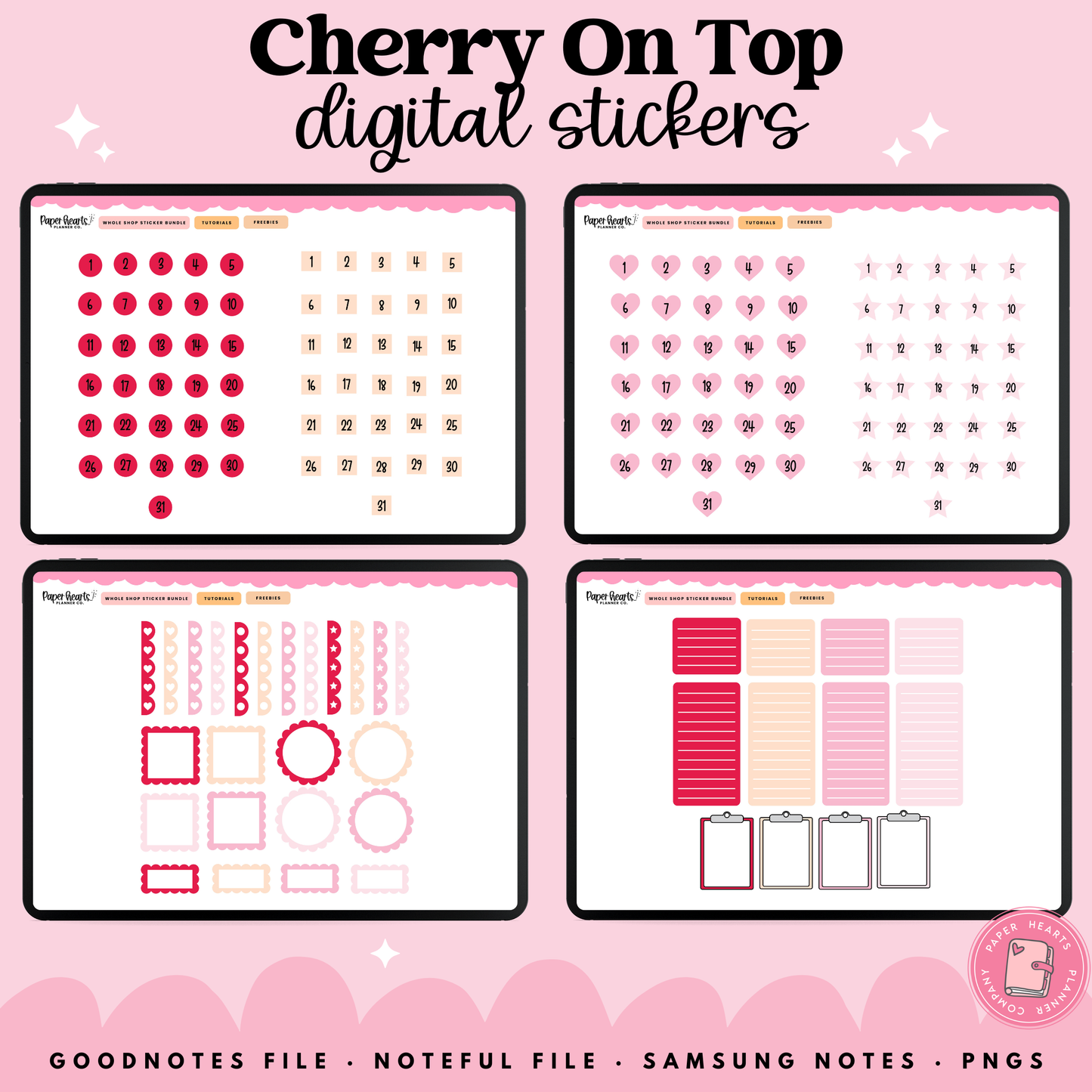 Cherry On Top Stickers
