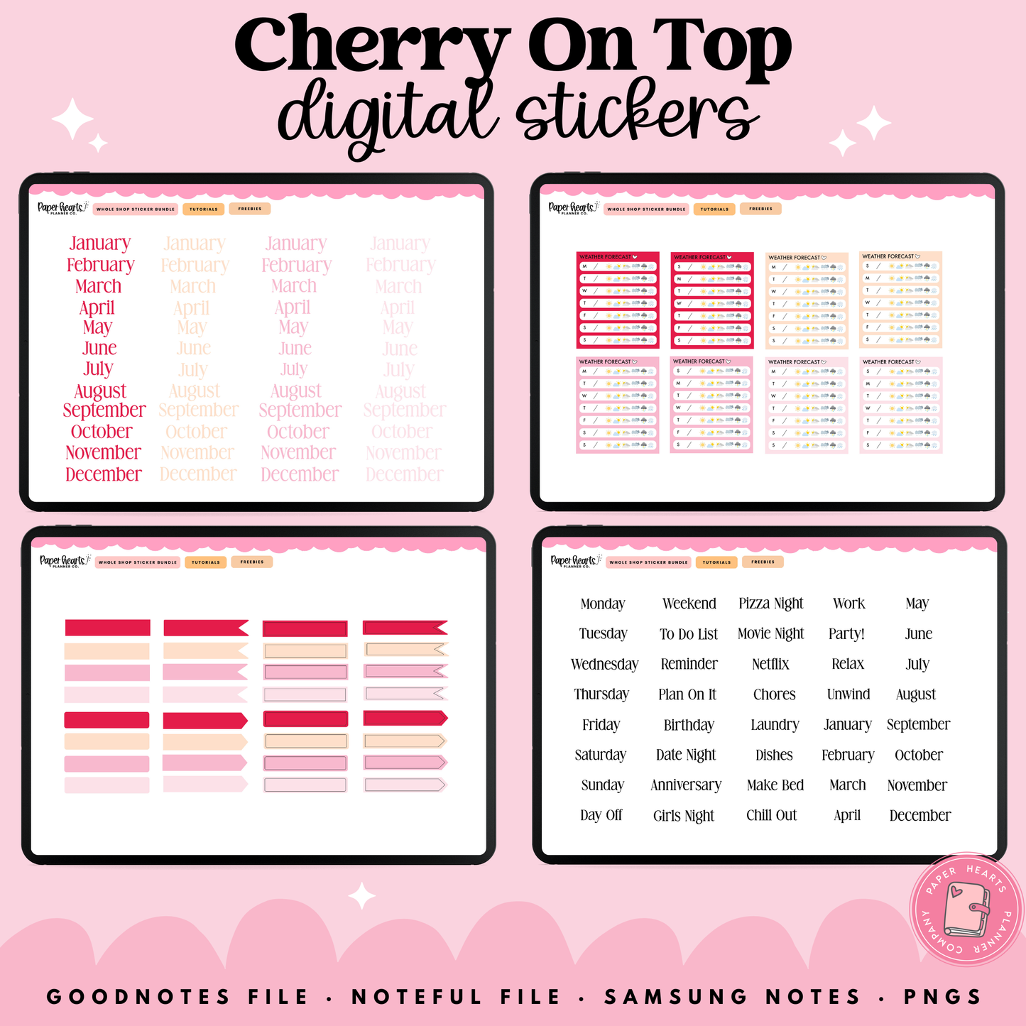 Cherry On Top Stickers