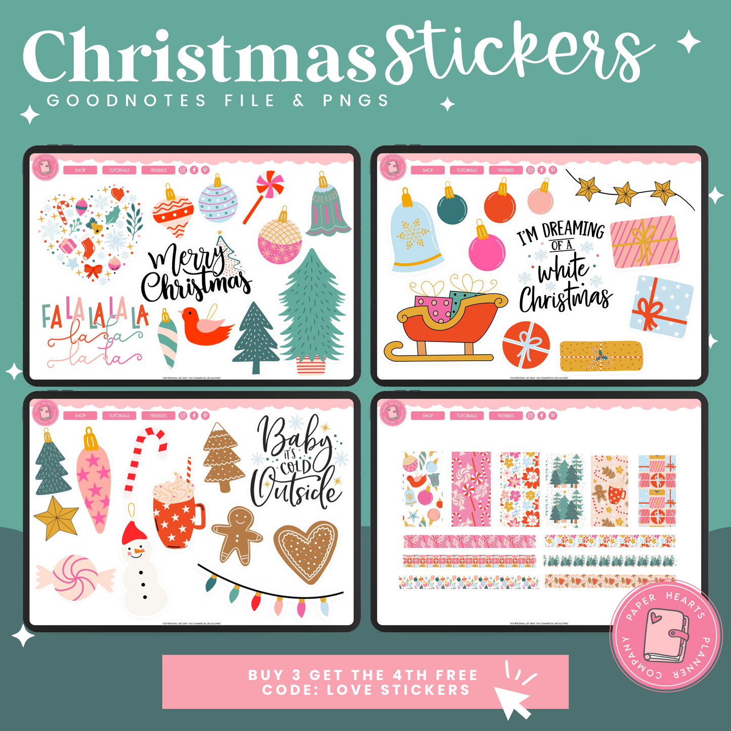 Christmas Ornament Stickers