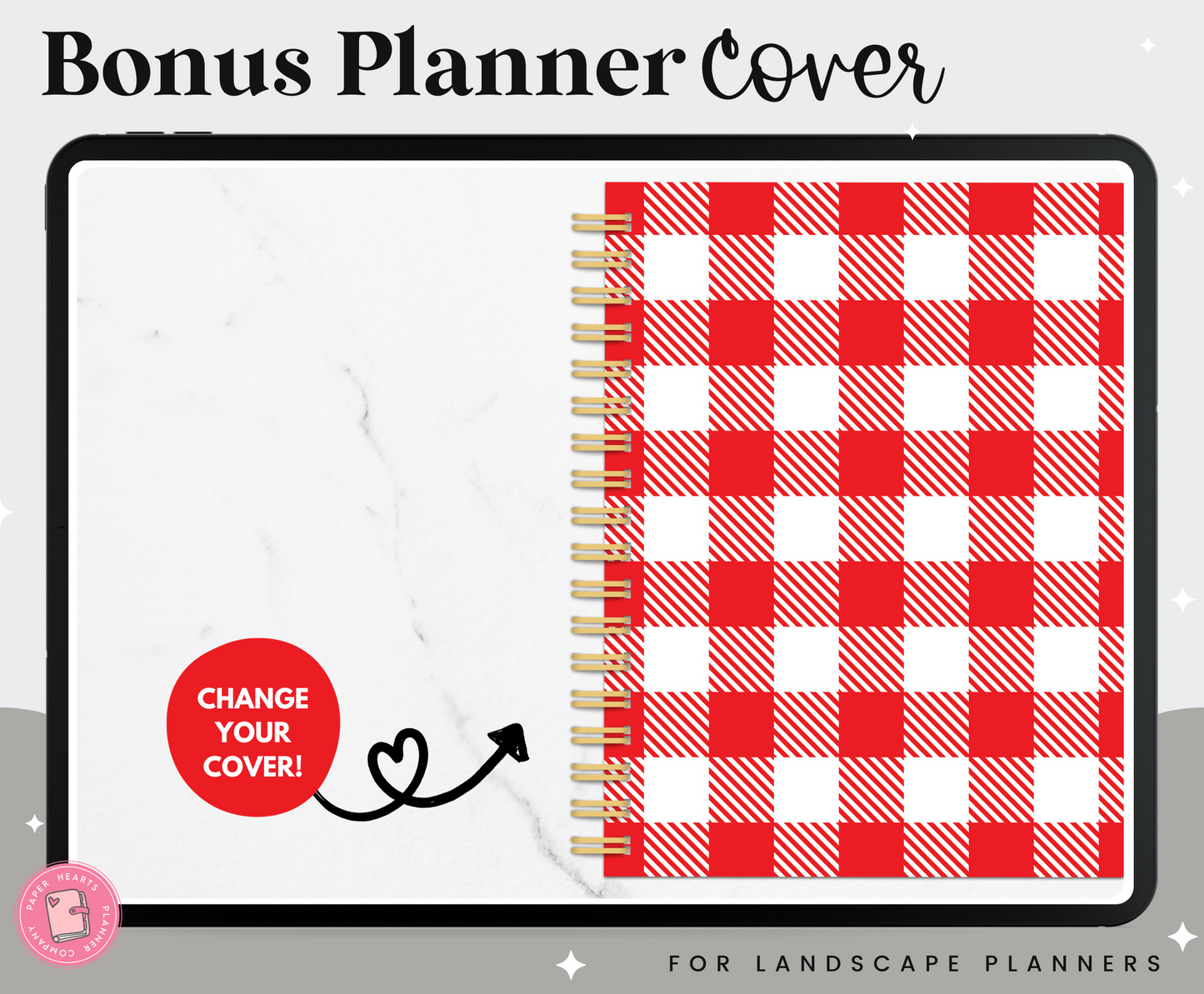 Christmas Plaid Planner Cover