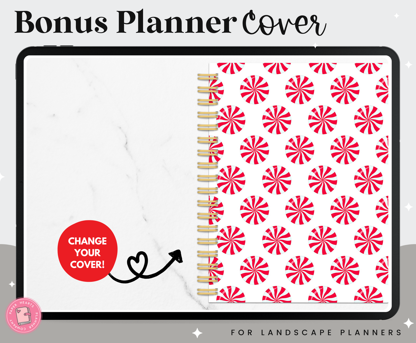 Peppermint Planner Cover
