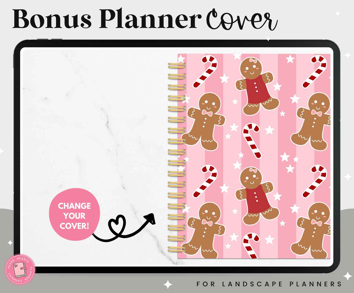 Gingerbread Planner Cover
