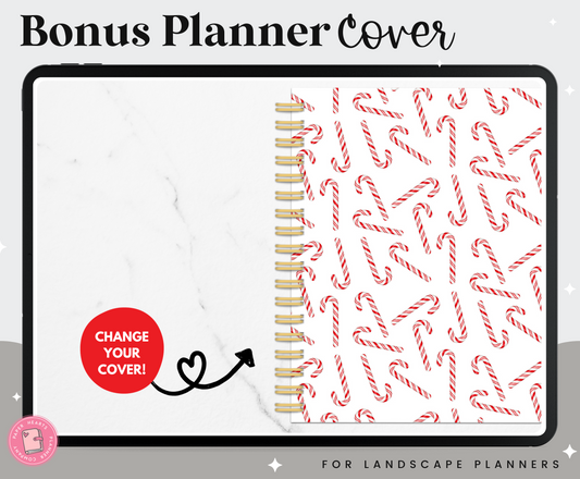 Candy Canes Planner Cover