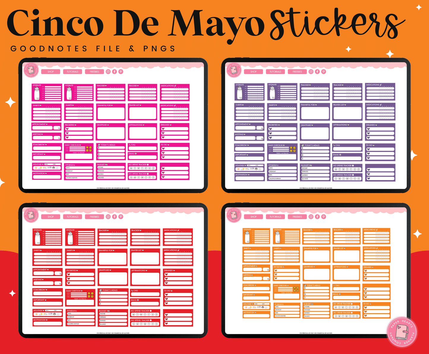 Cinco De Mayo Digital Stickers