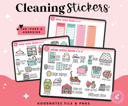 Cleaning Icon Stickers