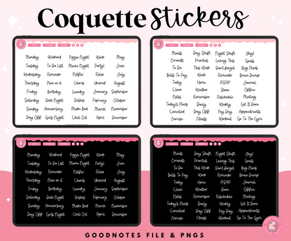 Coquette Stickers