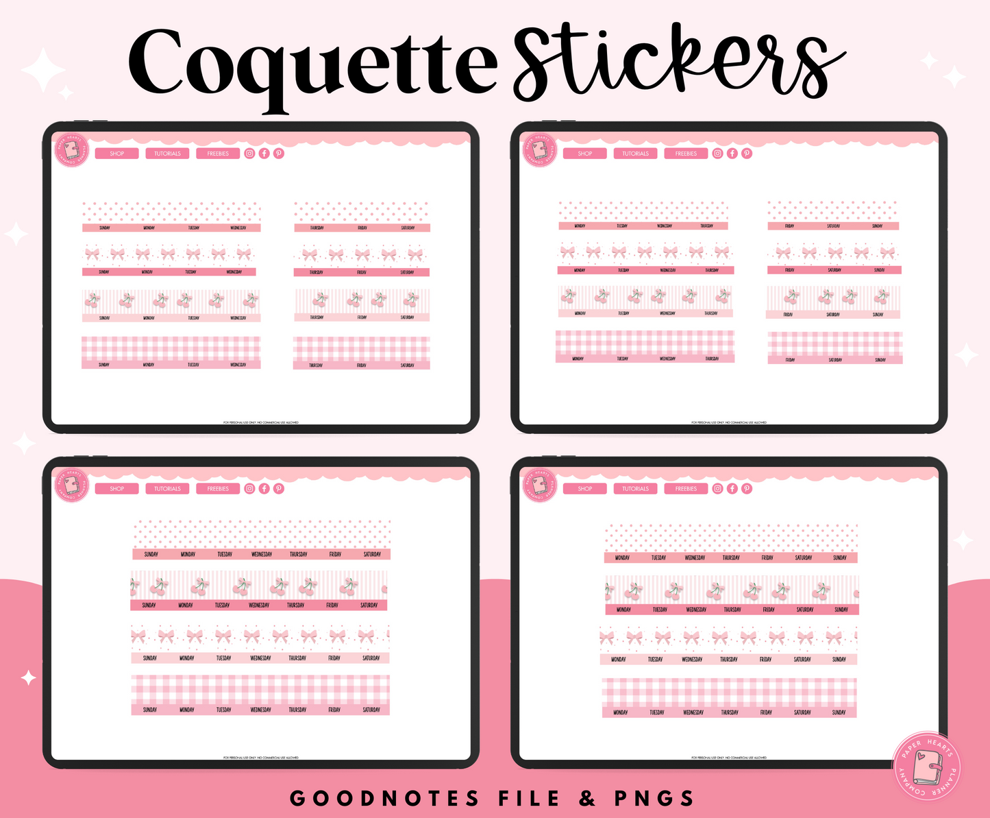 Coquette Stickers