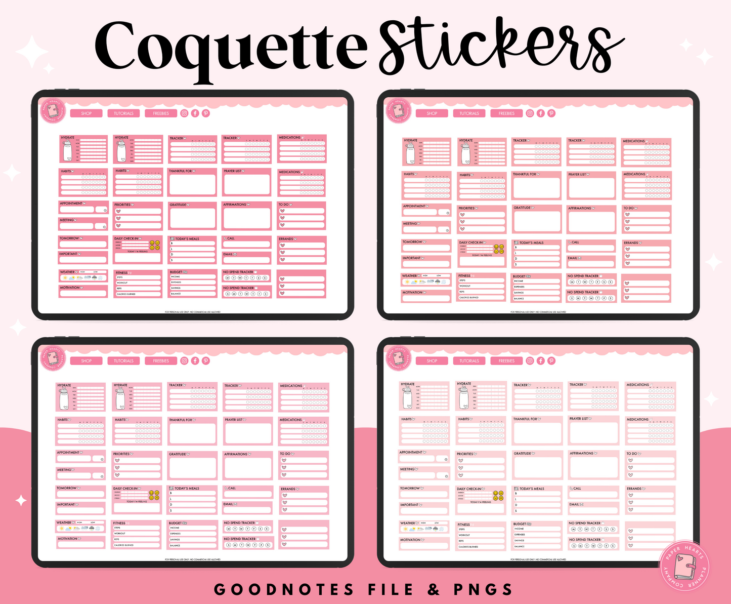 Coquette Stickers