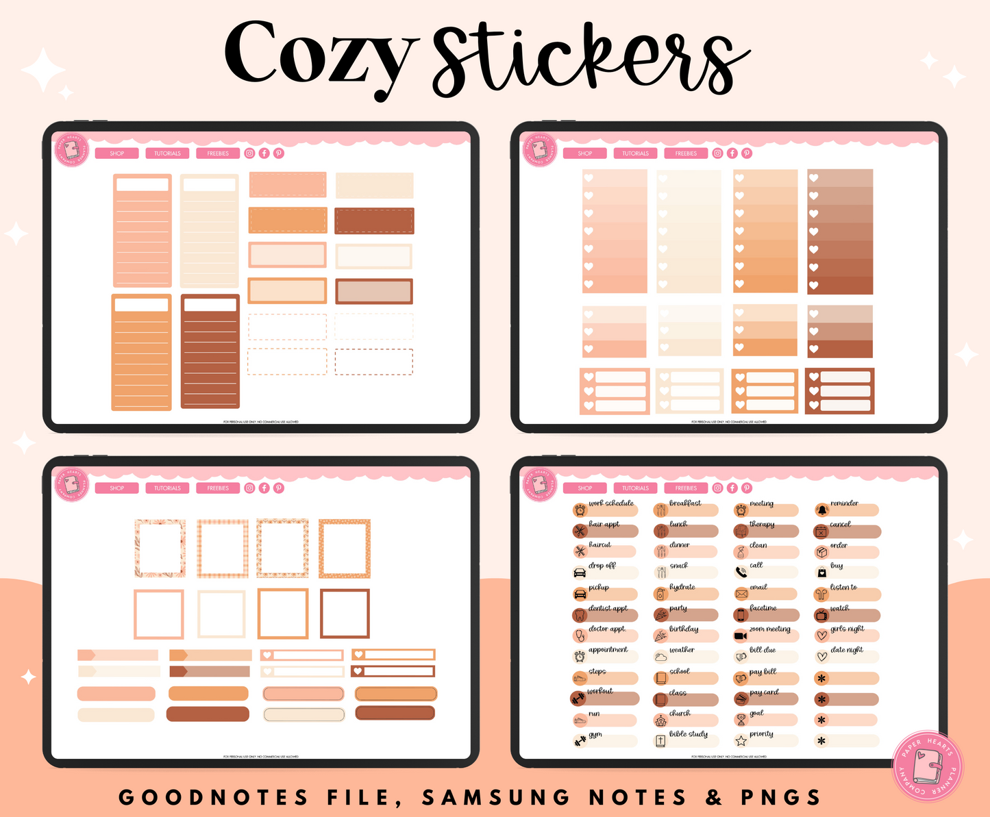 Cozy September Stickers