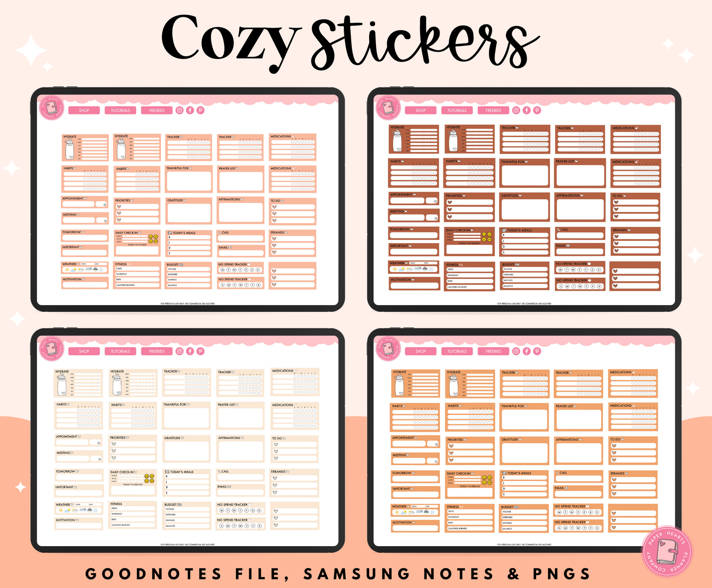 Cozy September Stickers