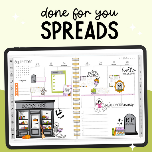 Spooky Reading Weekly DFY Spread