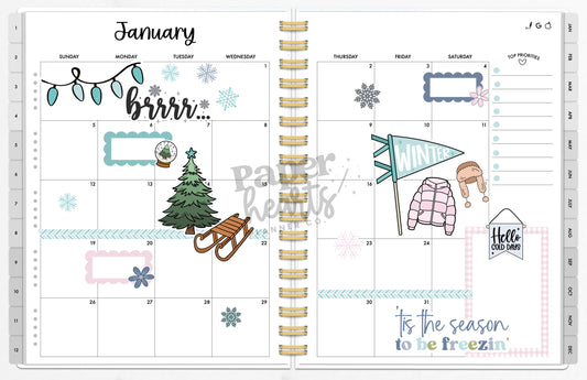 January Calendar DFY Spread