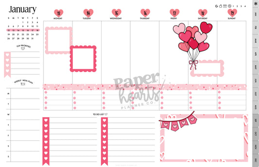 Pink Hearts No Coils Weekly DFY Spread