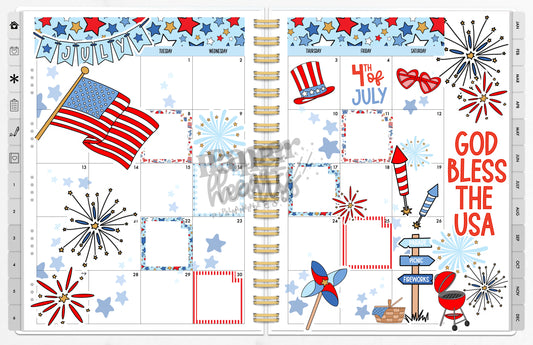 I Love America July DFY Monthly Spread