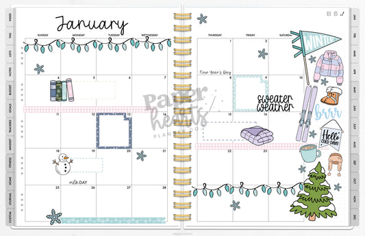 January Monthly DFY Spread Blue