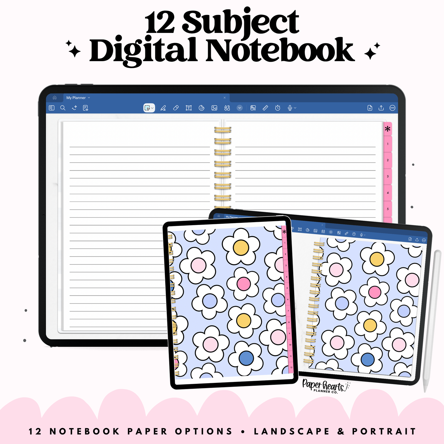 Daisies Digital Notebook
