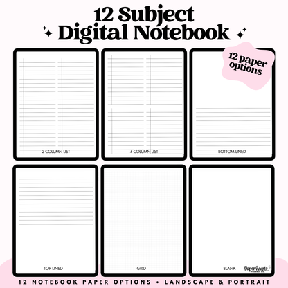 Daisies Digital Notebook