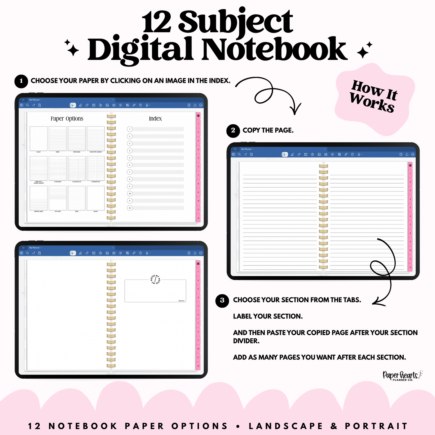 Daisies Digital Notebook