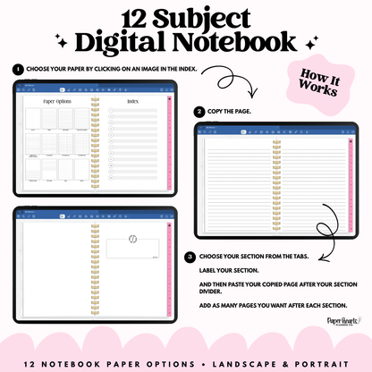 Daisies Digital Notebook