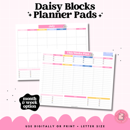Daisy Blocks Planner Pad