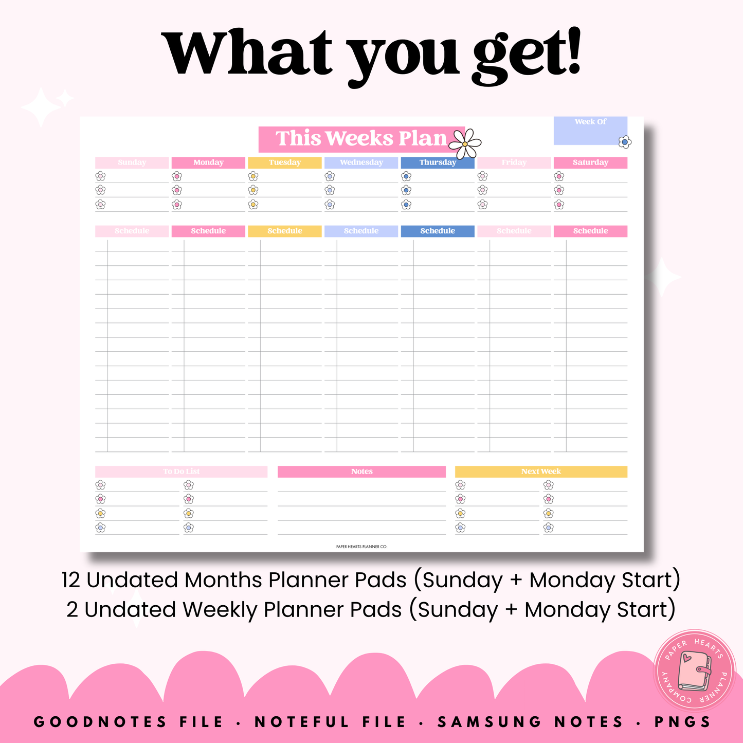 Daisy Blocks Planner Pad