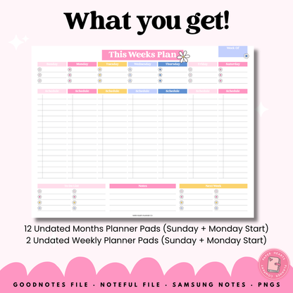 Daisy Blocks Planner Pad