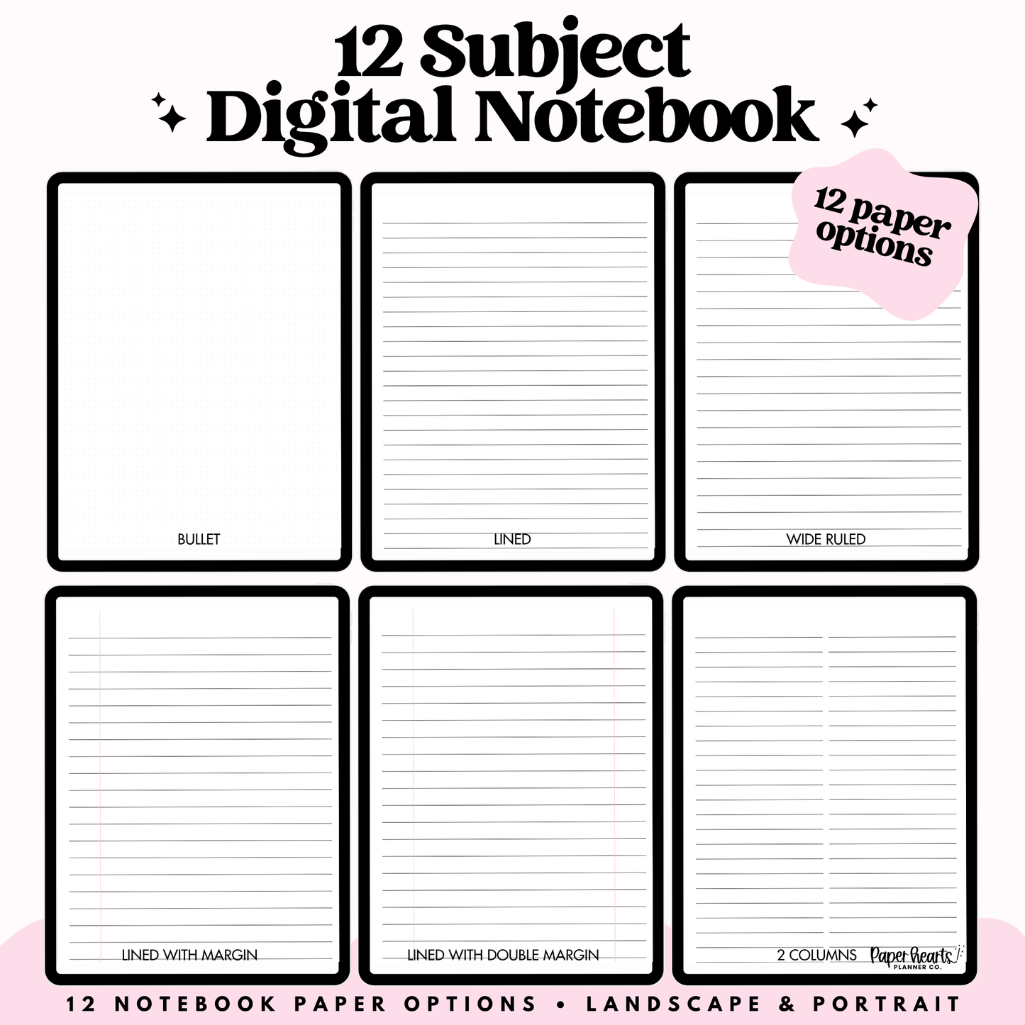 Daisy Bows Digital Notebook