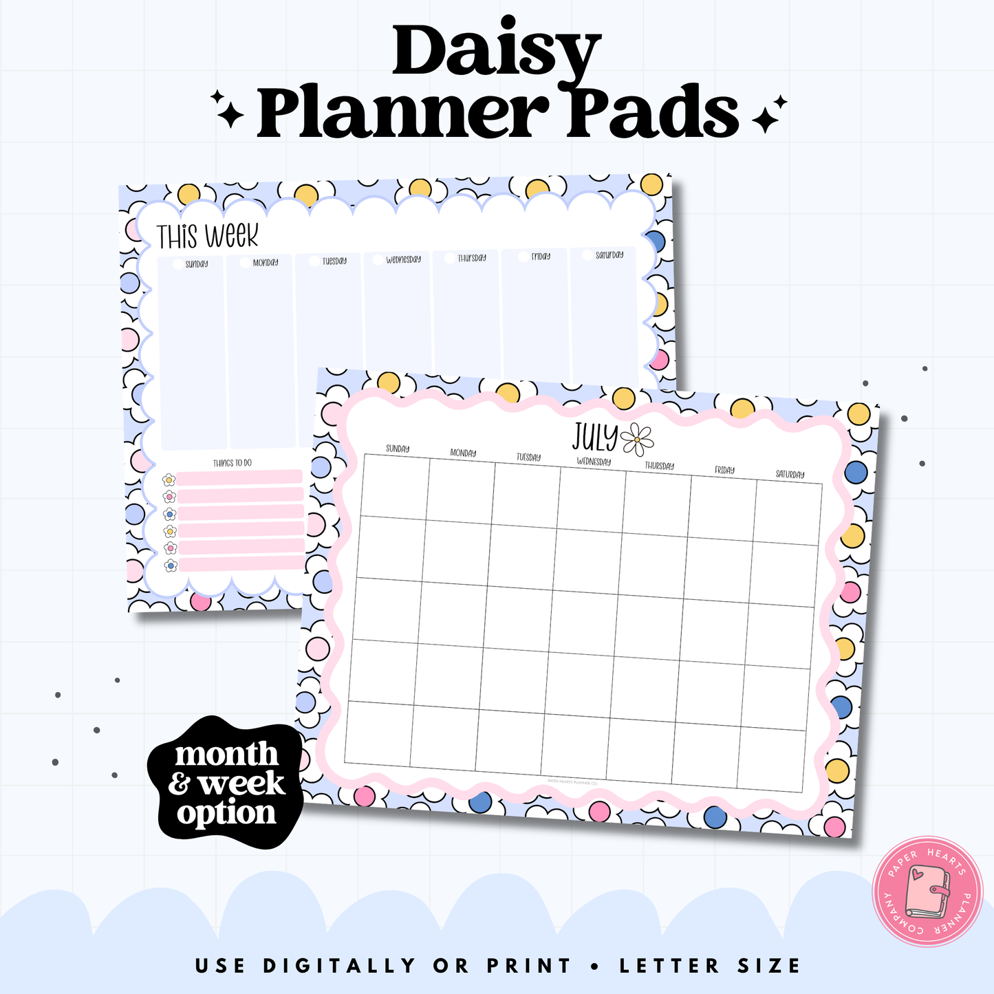 Daisy Planner Pad