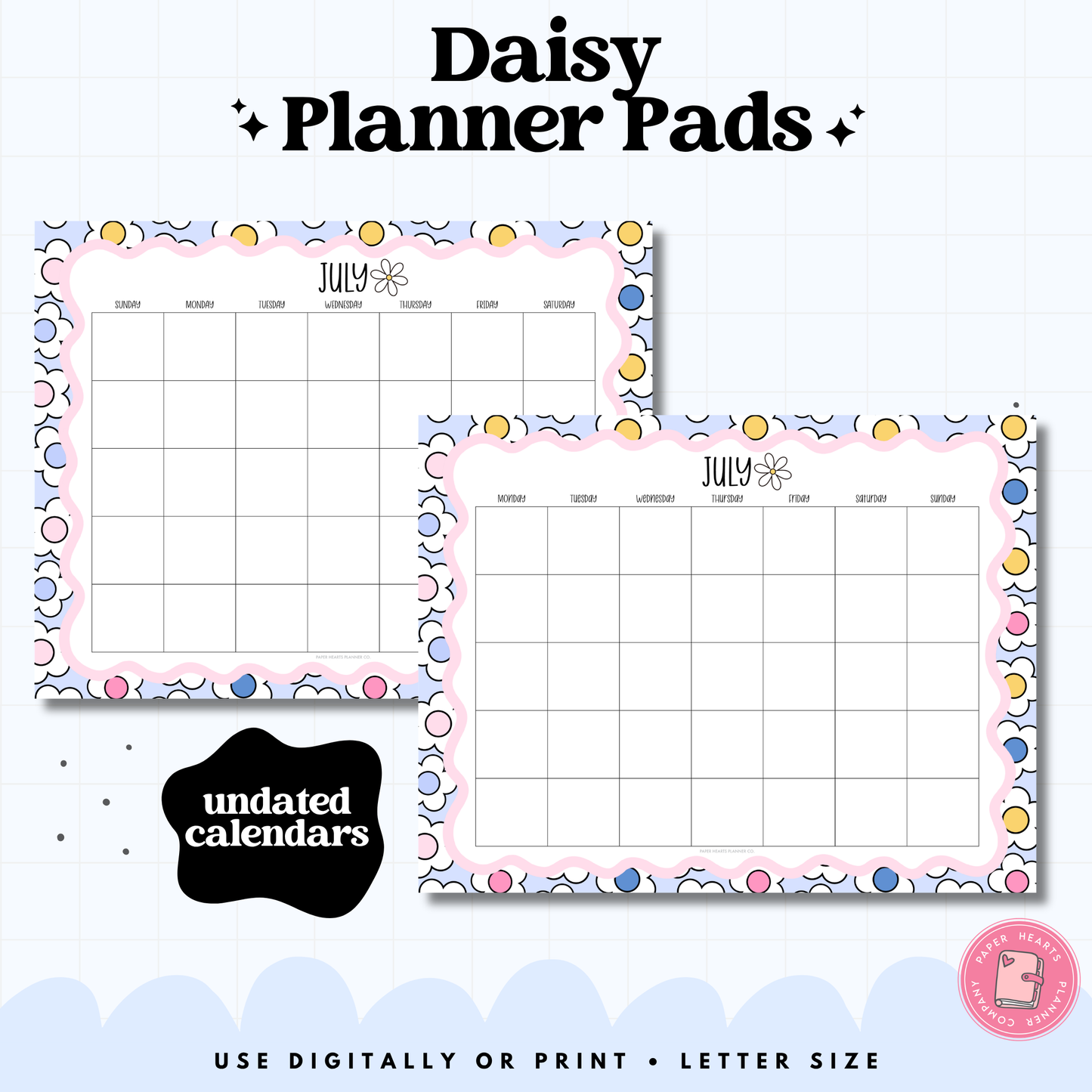 Daisy Planner Pad