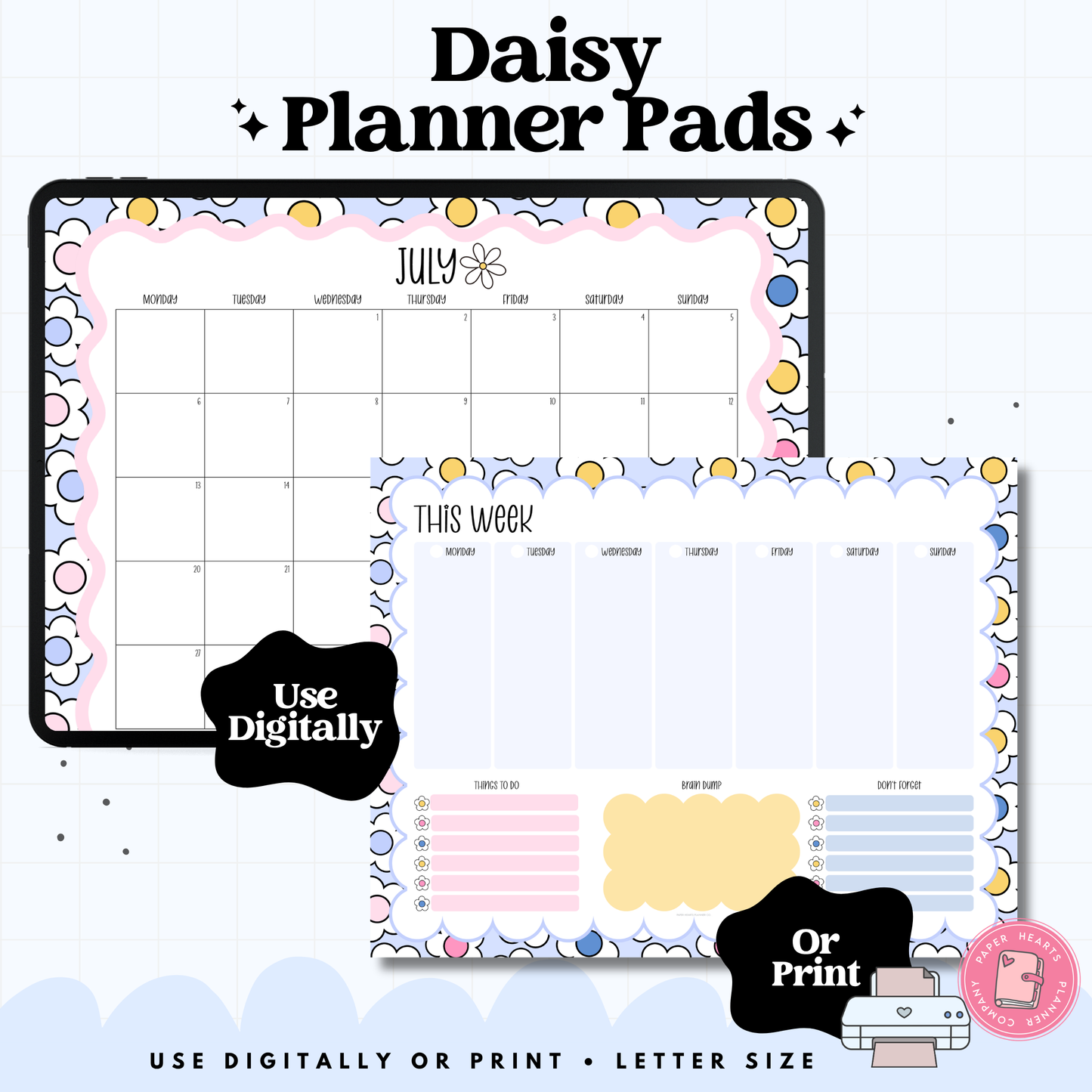 Daisy Planner Pad