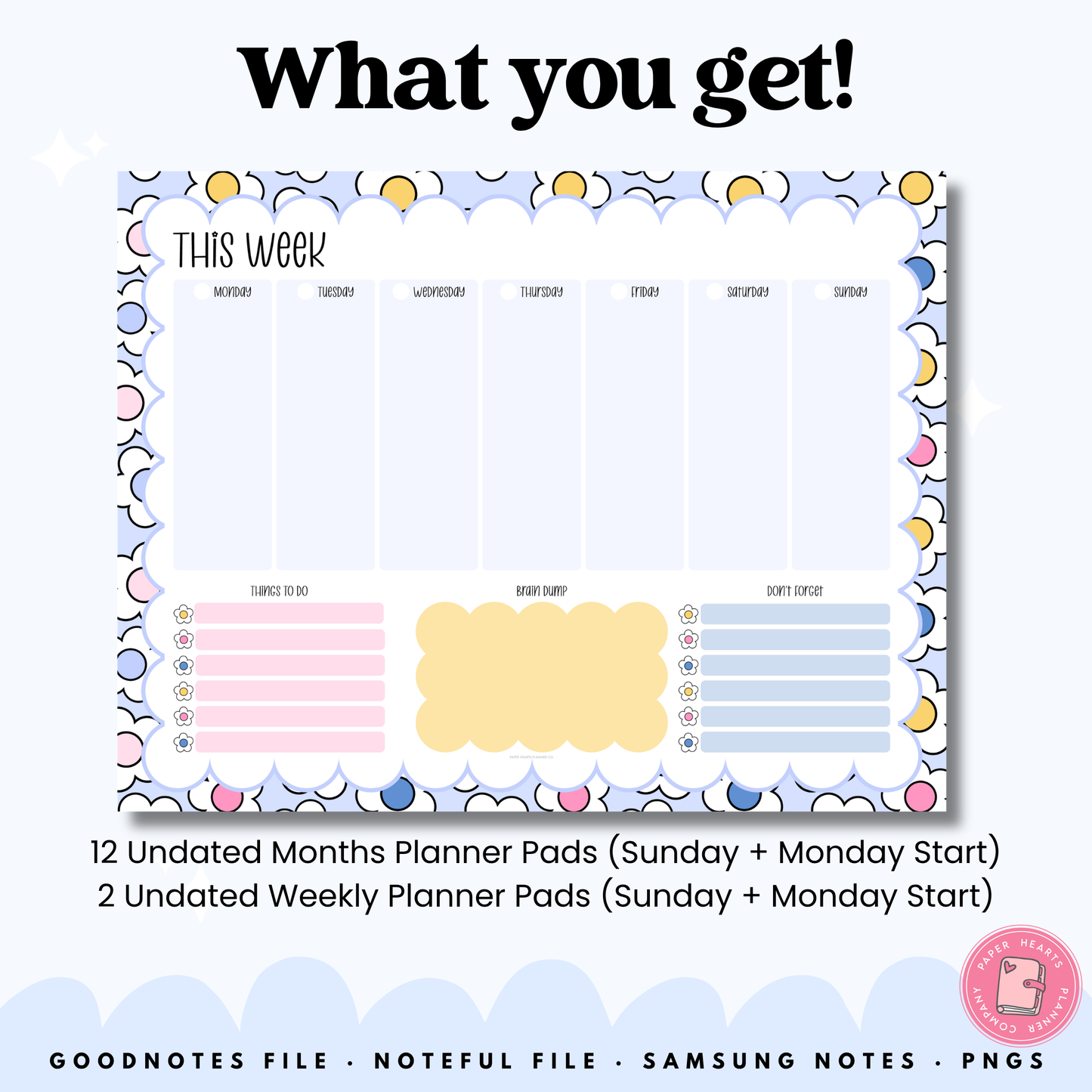 Daisy Planner Pad
