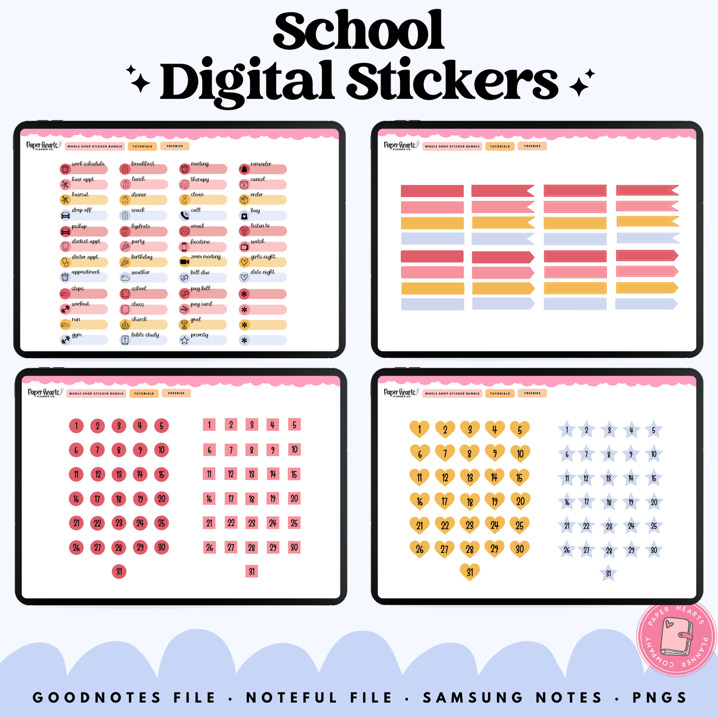 Daisy School Stickers