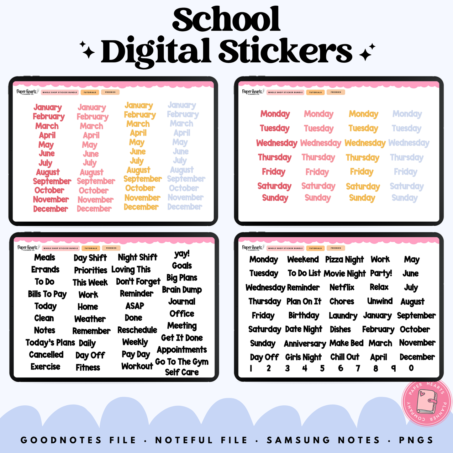 Daisy School Stickers