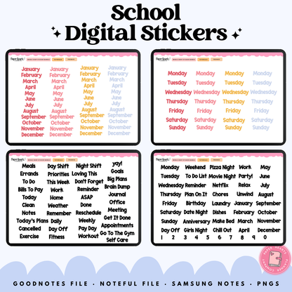 Daisy School Stickers