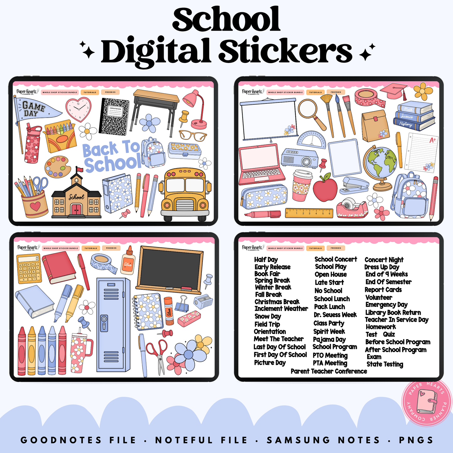 Daisy School Stickers