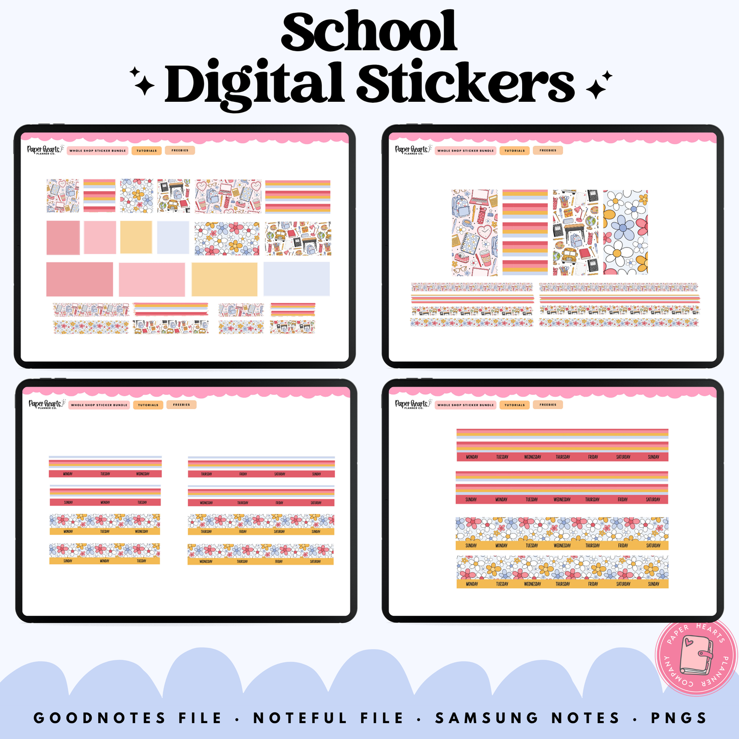 Daisy School Stickers