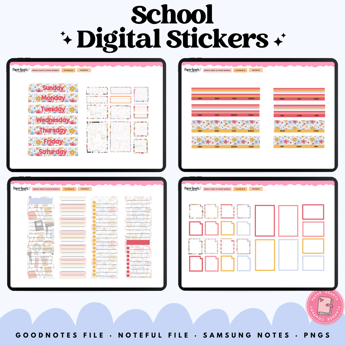 Daisy School Stickers