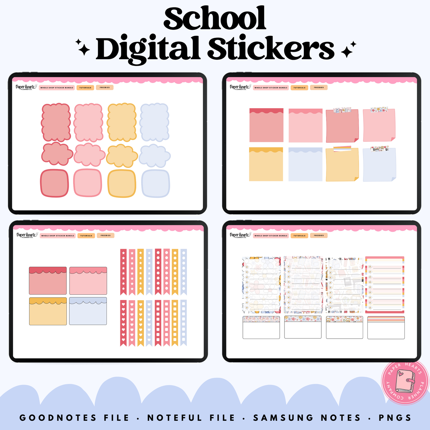 Daisy School Stickers