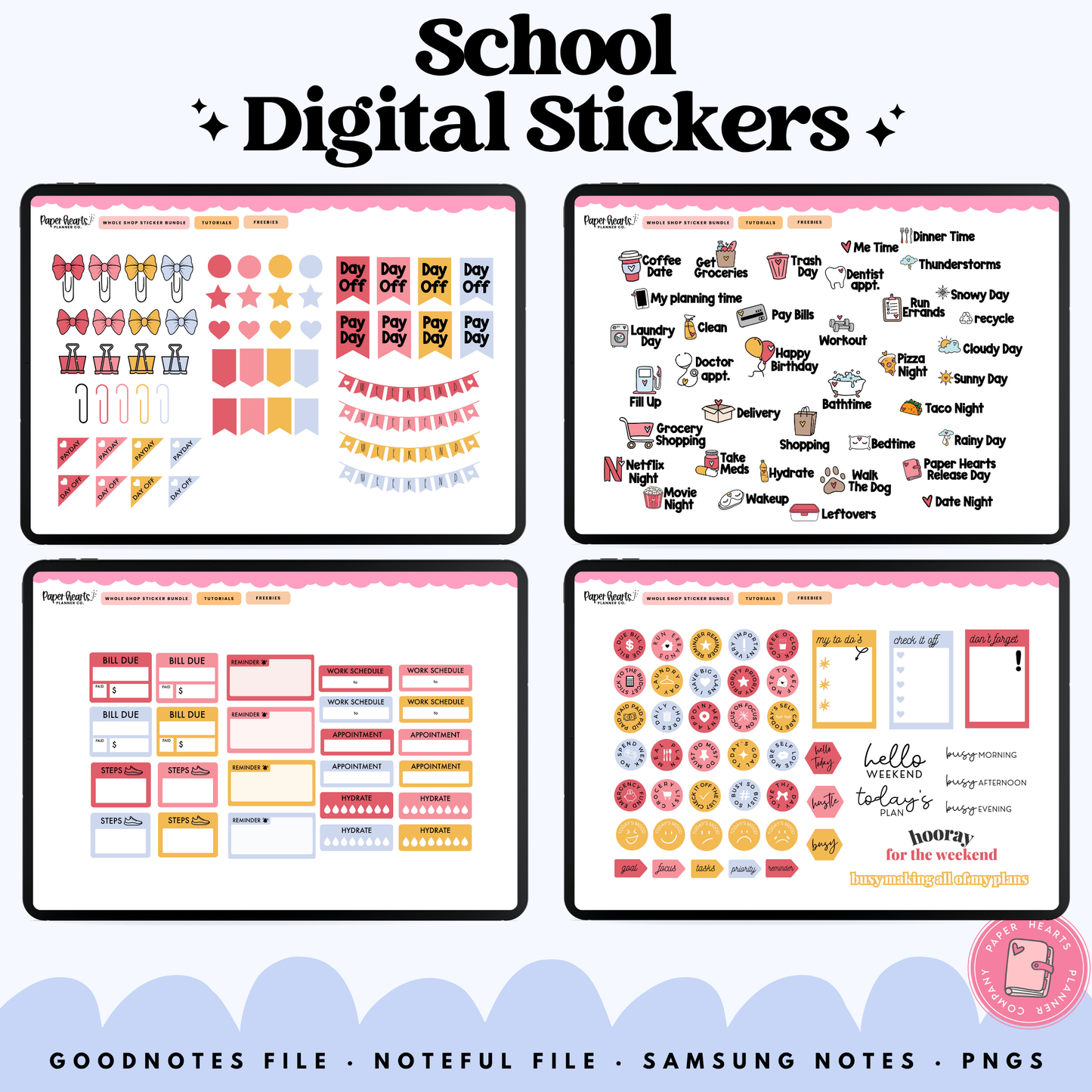 Daisy School Stickers