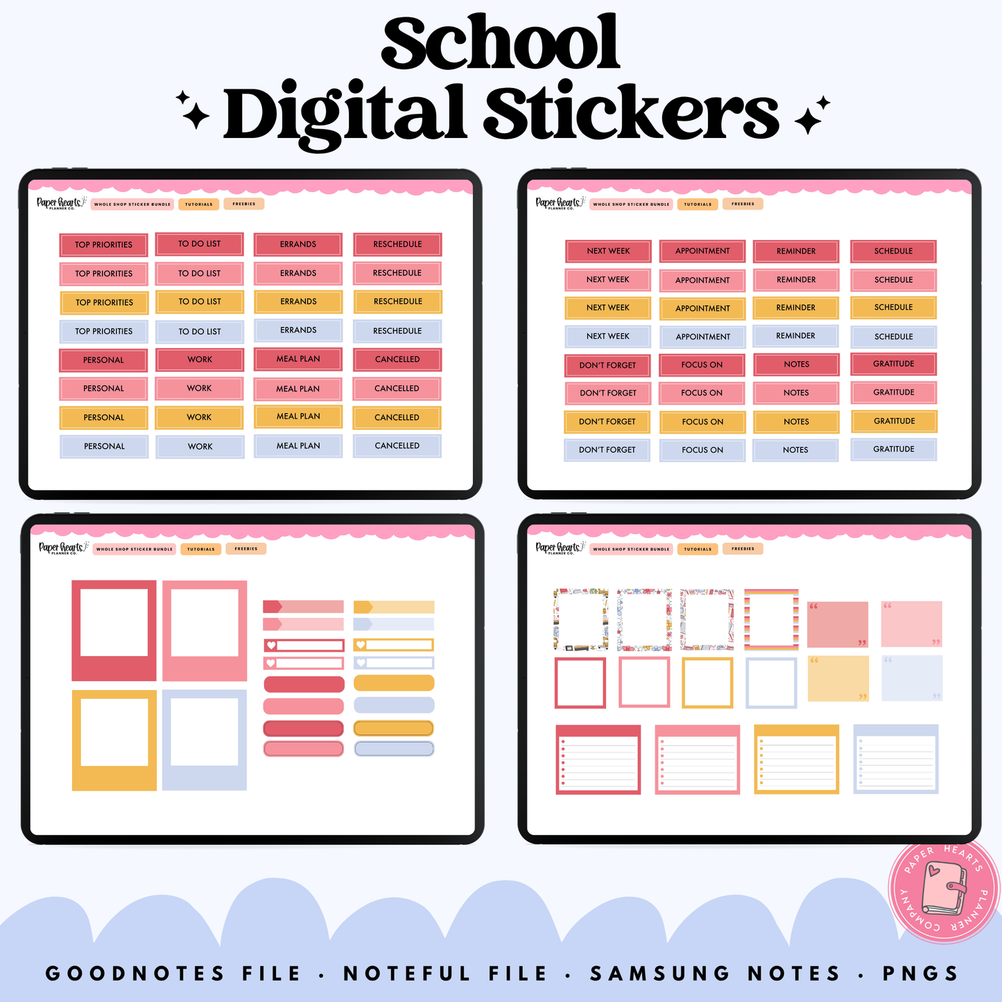 Daisy School Stickers