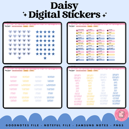 Daisy Stickers - Full Set