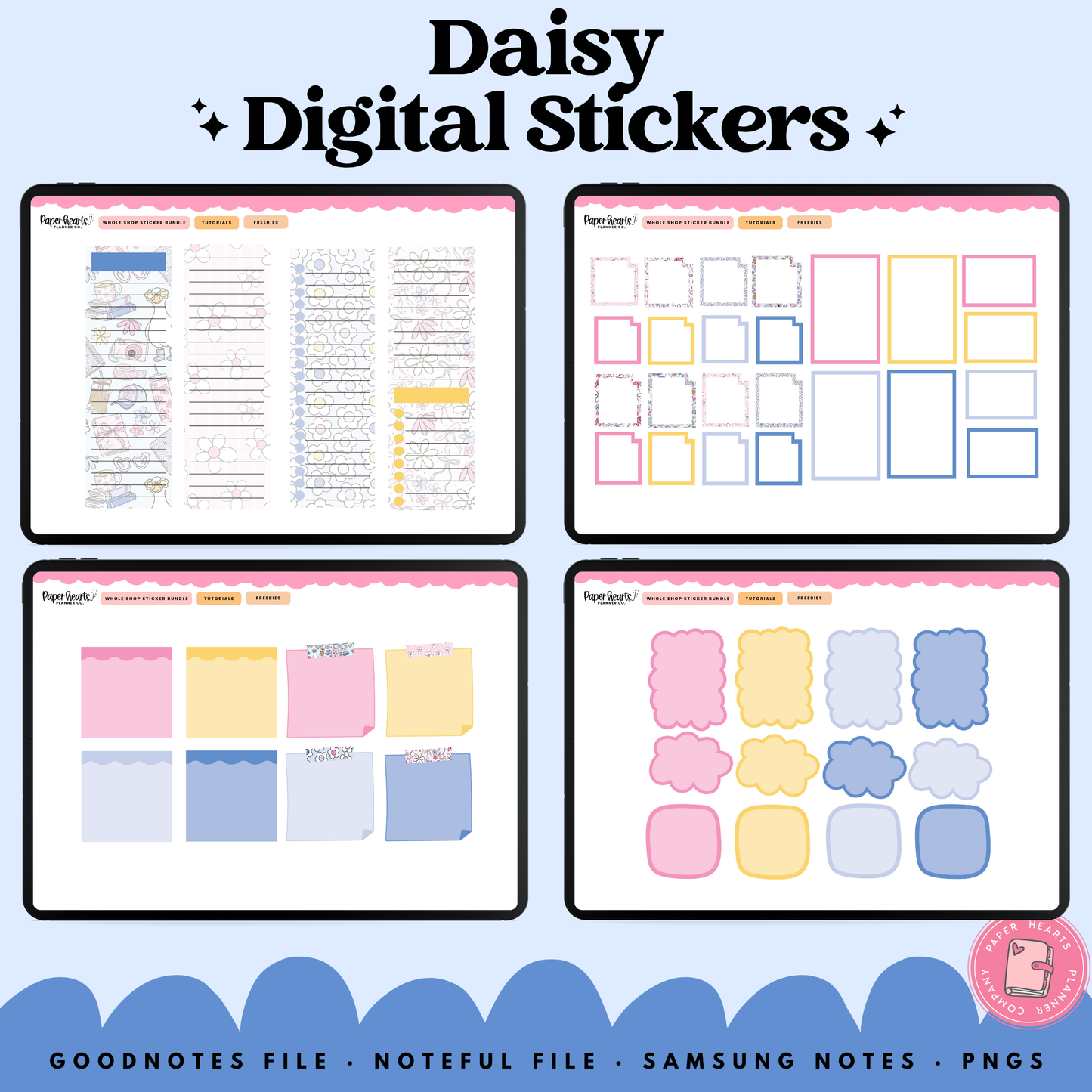 Daisy Stickers - Full Set