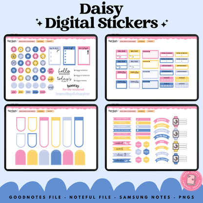 Daisy Stickers - Full Set
